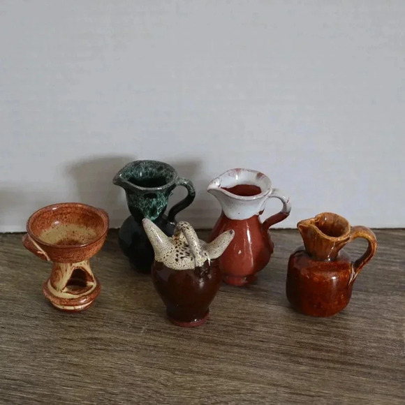 Hand Crafted  Miniature Pitchers - Picture 1 of 8